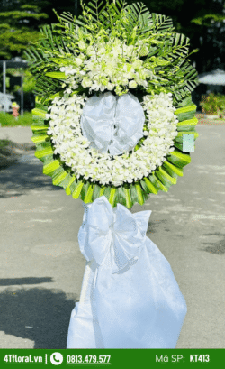 Kệ hoa viếng truyền thống - KT413
