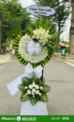 Hoa tang lễ 2 tầng - KT415