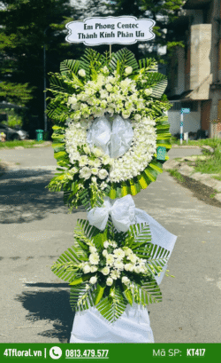 Hoa tang lễ 3 tầng - KT417