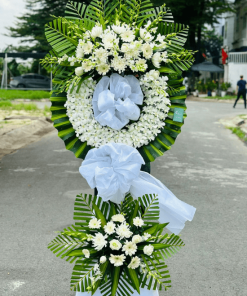 Vòng hoa viếng 2 tầng - KT420