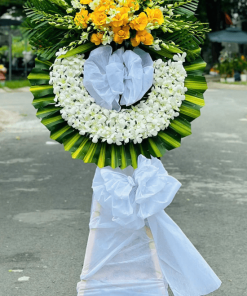 Hoa chia buồn đơn giản - KT424