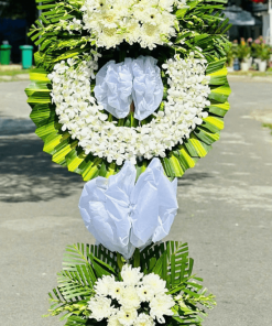 Hoa chia buồn hai tầng - KT425