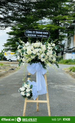 Dịch cụ đặt hoa tang lễ gấp - KT430