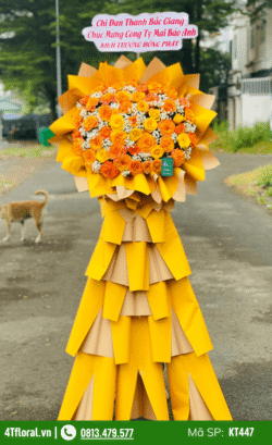 Kệ hoa khai trương quán cơm - KT447