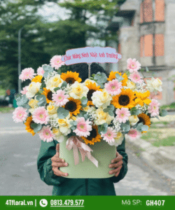 Giỏ hoa tươi - GH407