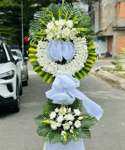 Hoa tang lễ màu trắng - KT408