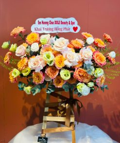 Kệ hoa mini tone cam - GH96