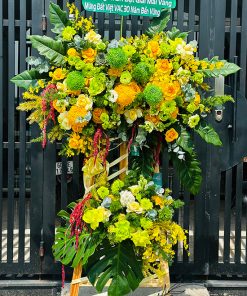 Kệ hoa màu xanh hiện đại – HK123