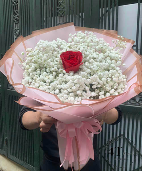 bó hoa baby chúc mừng sinh nhật