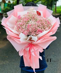 Bó hoa baby hồng khổng lồ - BH224