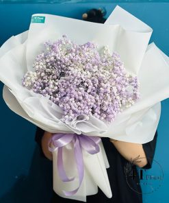 Bó hoa baby tím nhạt - BH220