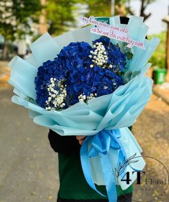 Bó hoa cẩm tú cầu xanh dương – BH257