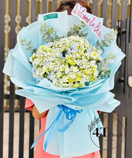 bó hoa cẩm tú cầu