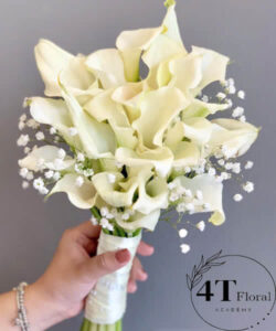 Bó hoa cưới rum trắng - HC14