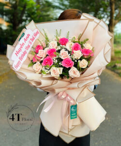 Bó hoa hồng form to - BH200