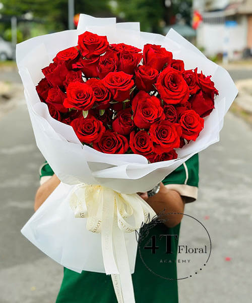 Bó hoa hồng đỏ ecuador