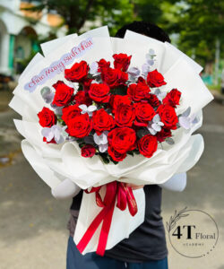 Bó hoa hồng đỏ ekuado - BH192