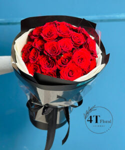 Bó hoa hồng đỏ nhập - BH180