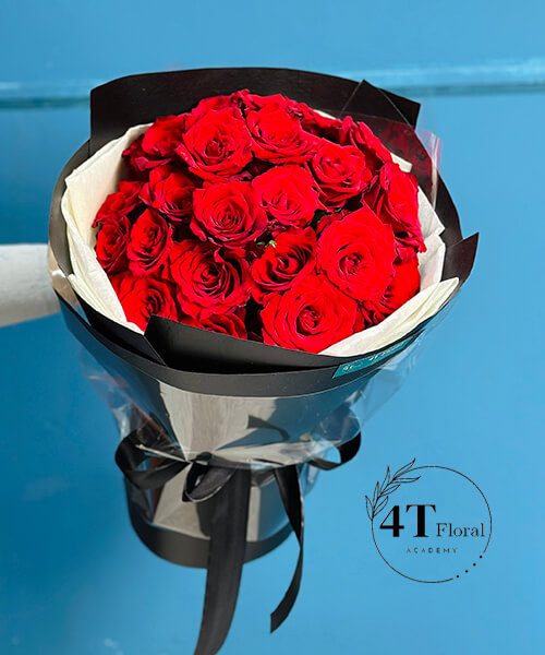 bó hoa hồng đỏ nhập