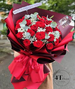 Bó hoa hồng đỏ tặng vợ - BH187