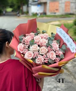 Bó hoa hồng kem - BH171