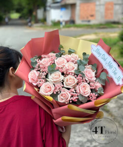 Bó hoa hồng kem - BH171