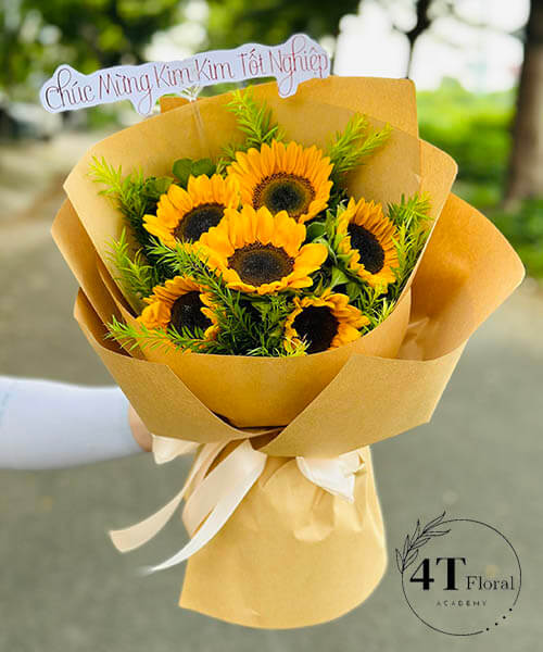 bó hoa hướng dương 6 bông