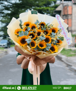 Bó hoa hướng dương to đẹp - BH417