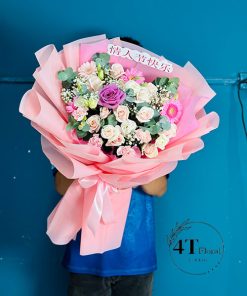 Bó hoa tone màu nhẹ nhàng - BH139