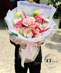 Bó hoa phăng mix đồng tiền - BH132