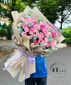 Bó hoa phong cách châu âu - BH131