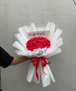 Bó hoa sáp đỏ xinh - HS76