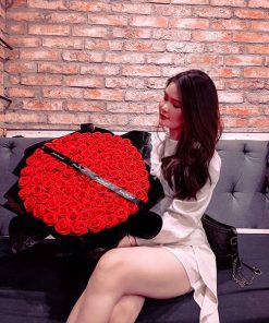 Bó hoa sáp form tròn xinh - HS73