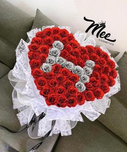 Bó hoa sáp ghép chữ xinh - HS72