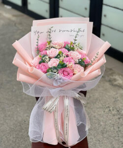 Bó hoa sáp hai màu - HS71