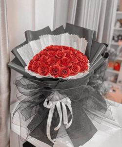 Bó hoa sáp màu đỏ - HS56