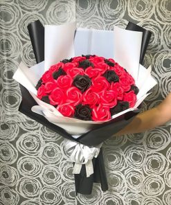 Bó hoa sáp mix hai màu đẹp - HS50