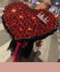 Bó hoa sáp nhũ to đẹp - HS40