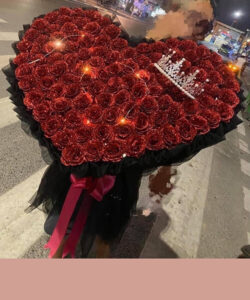 Bó hoa sáp nhũ to đẹp - HS40