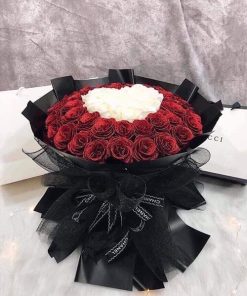 Bó hoa sáp to hình trái tim - HS19