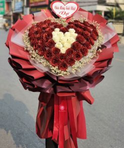 Bó hoa sáp trái tim - HS14
