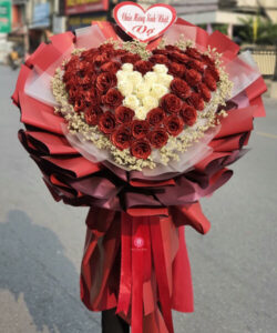 Bó hoa sáp trái tim - HS14