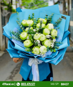 Bó Hoa Sen Thái Trắng - BH437