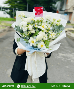Bó hoa tông trắng - BH404