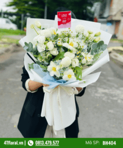 Bó hoa tông trắng - BH404