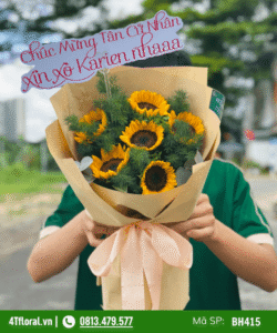 Bó hoa tốt nghiệp 6 bông hương dương - BH415