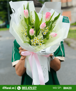Bó Hoa Tulip Hồng - Bh420