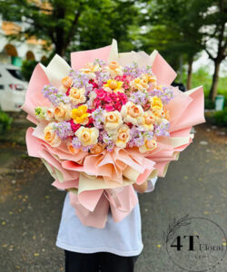 Bó hoa tươi mộng mơ – BH244