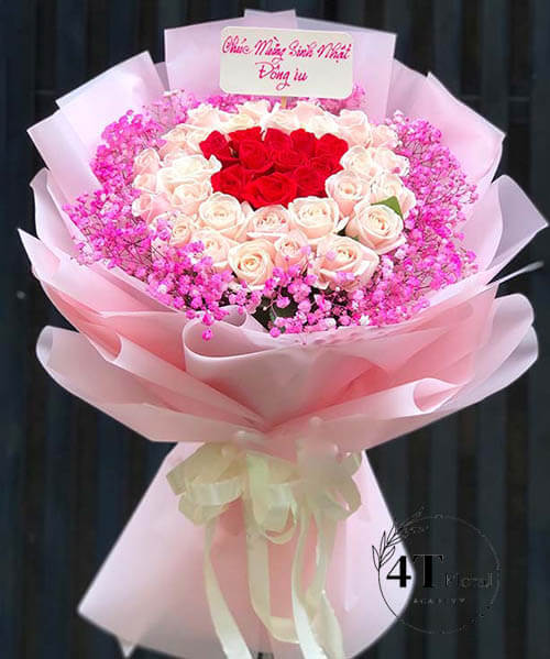 bó hoa xinh tặng nữ