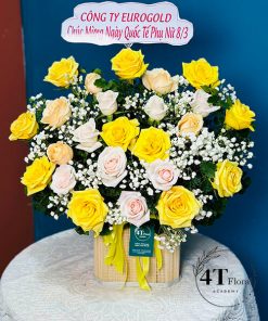 Giỏ hoa đẹp đơn giản - GH193